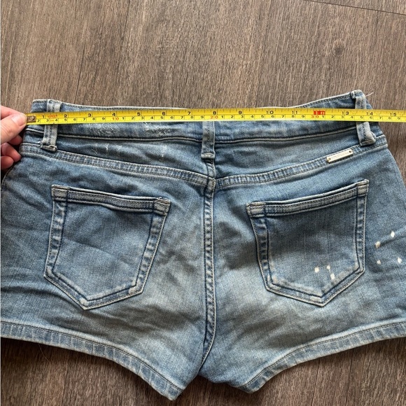 Stylish Blue Jean Shorts with Black Side Stripes - Picture 5 of 6